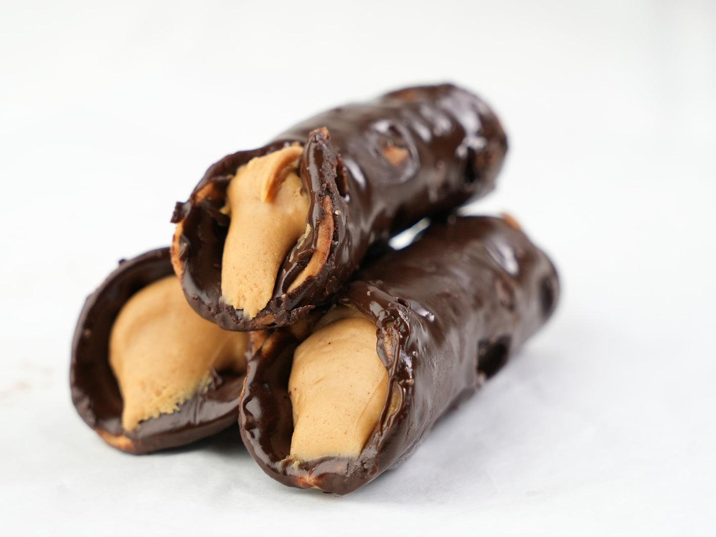 Gourmet Chocolate-Covered Peanut Butter Cannoli